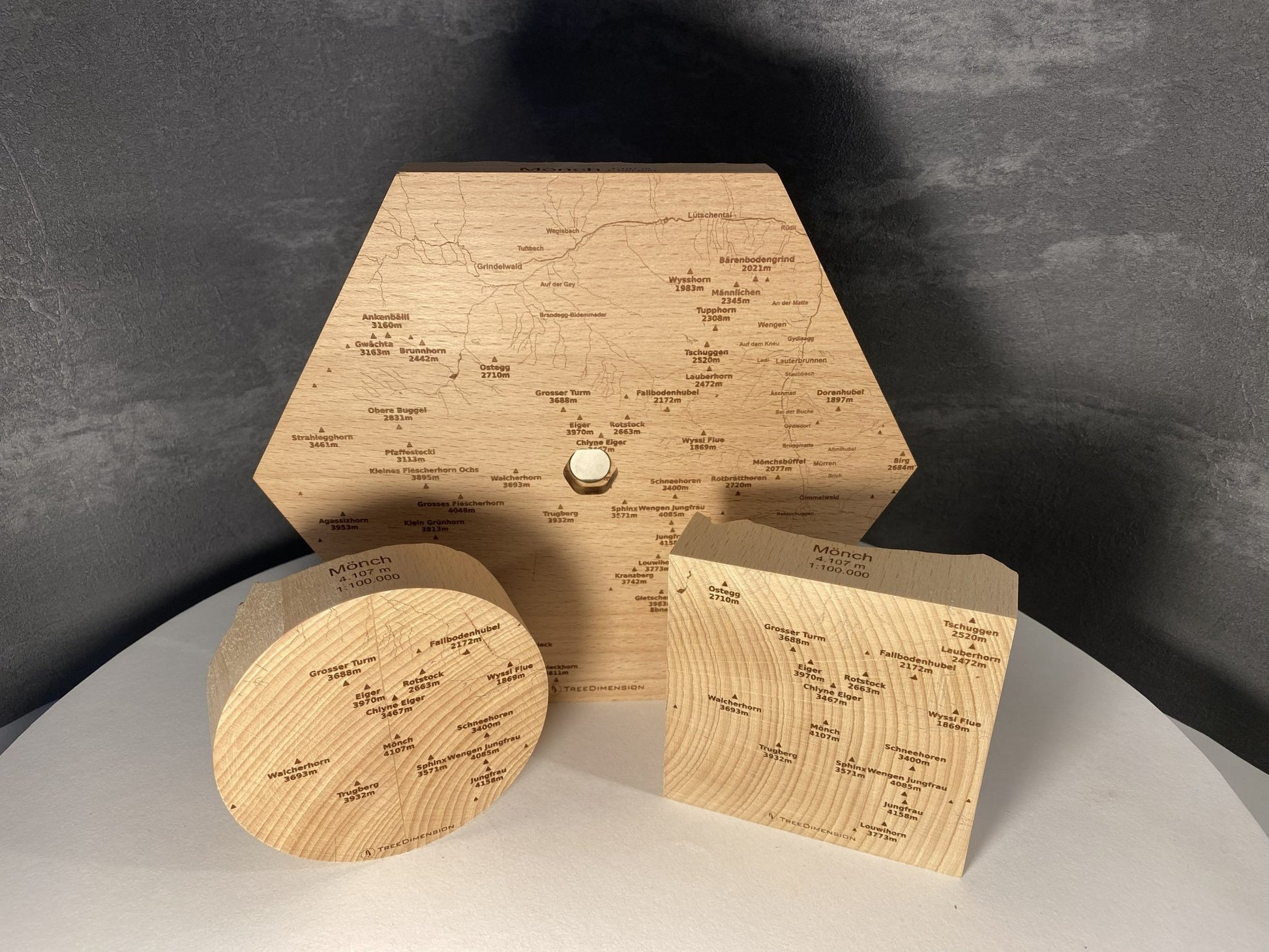 SUMMIT – Bergrelief Mönch, Eiger & Jungfrau - TreeDimension