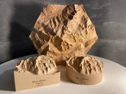 SUMMIT - Bergrelief Mont Blanc - TreeDimension